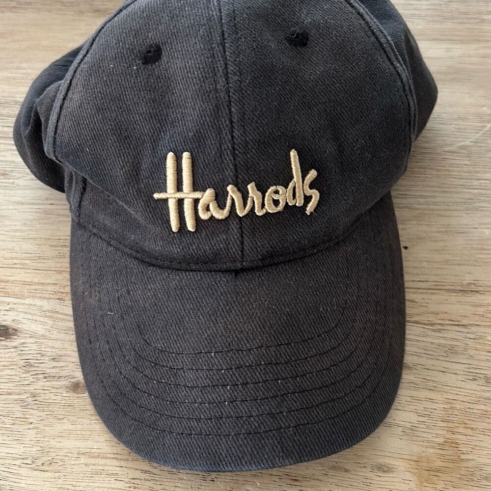Harrods gray stone washed cap baseball cap